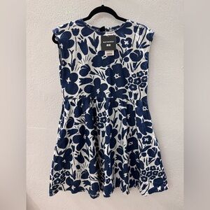 NWT MARIMEKKO x UNIQLO Kids Girls Cotton Denim Sleeveless Dress Floral 11-12Y
